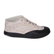 Witte Leren Sneakers Ronde Neus Givenchy , White , Heren