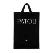 Canvas Shopping Bag Patou , Black , Dames