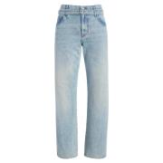 Relaxed Boyfriend Fit Klassieke Wassing Jeans Proenza Schouler , Blue ...