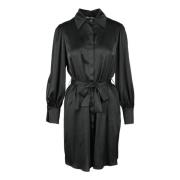 Polyester Damesjurk Think! , Black , Dames