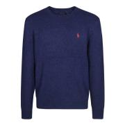 Alpaca Crewneck Sweater Polo Ralph Lauren , Blue , Heren