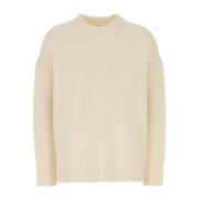 Oversized Crew Neck Sweater CO , Beige , Dames