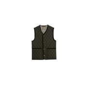 Gewatteerde mouwloze vest met ruitvoering Burberry , Green , Heren