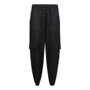 Lurex Cargo Broek Sun68 , Black , Dames