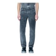 Pinstriped D-Macs Jeans Diesel , Gray , Heren