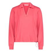 Sweatshirt met kraag Betty & Co , Red , Dames