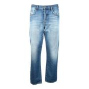 Katoen Denim Jeans Diesel , Blue , Heren