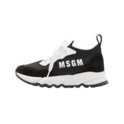 Stijlvolle Sneakers voor Mannen en Vrouwen Msgm , Black , Dames