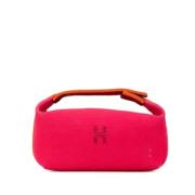 Pre-owned Canvas handbags Hermès Vintage , Pink , Dames