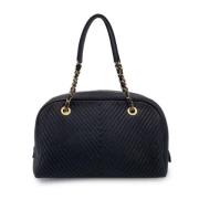 Pre-owned Leather chanel-bags Chanel Vintage , Black , Dames