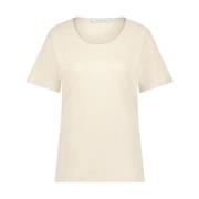 Tirza Top Uni Stijl Nukus , Beige , Dames