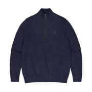 Blauwe Pullover Lt Clifden Half Zip Butcher of Blue , Blue , Heren