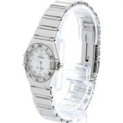 Pre-owned Stainless Steel watches Omega Vintage , White , Dames