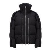 Gewatteerd donsjack met drie ritsen Moncler , Black , Heren