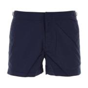 Navy Blauwe Nylon Springer Zwembroek Orlebar Brown , Blue , Heren