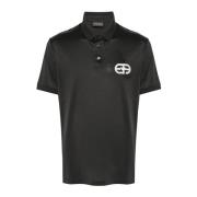 Stijlvolle Polo Shirts met Logo Borduurwerk Emporio Armani , Black , H...