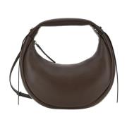 Bruine leren hobo tas Hogan , Brown , Dames