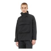 Lichtgewicht Anorak met Opvouwbare Capuchon 66 North , Black , Heren