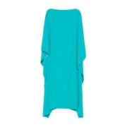 Blauwe Boothals Kaftan Jurk Gianluca Capannolo , Blue , Dames