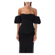 Zwarte Off-Shoulder Strik Top Isabel Marant , Black , Dames