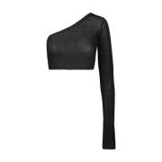 Ziggy One Shoulder Top Rick Owens , Black , Dames