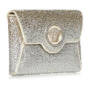 Witte Medusa Clutch met Kristalversiering Versace , White , Dames