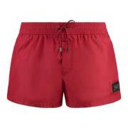 Mesh Lining Zwemshorts Polyester Dolce & Gabbana , Red , Heren