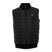 Gebreid Hybride Vest met Opstaande Kraag Canada Goose , Black , Heren