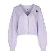 Stijlvol Sweatshirt voor een Trendy Look Tommy Jeans , Purple , Dames