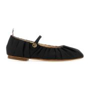 Zwarte stoffen ballerina's Thom Browne , Black , Dames