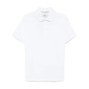 Witte Polo Shirt met Geribbelde Manchetten Etro , White , Heren