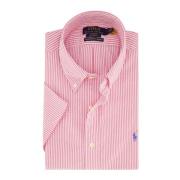 Casual gestreept shirt korte mouw roze Polo Ralph Lauren , Pink , Here...