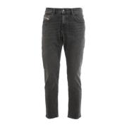 Katoenen Jeans met 5-pocket detail Diesel , Gray , Heren