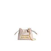 Paillet Soft Bucket Mini Tas Carolina Herrera , Brown , Dames