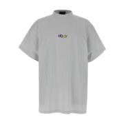 Katoenen Logo T-shirt Balenciaga , White , Heren