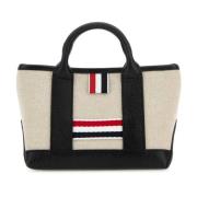 Canvas handtas met Rwb-Stripe Thom Browne , Beige , Dames