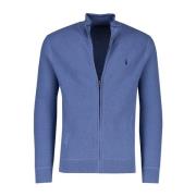 Blauwe Heren Vest met Rits Polo Ralph Lauren , Blue , Heren