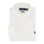 Wit Casual Slim Fit Overhemd Polo Ralph Lauren , White , Heren