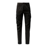 Zwarte Satijnen Cargo Broek C.p. Company , Black , Heren