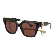 Stijlvolle zonnebril Gg1023S Gucci , Black , Dames