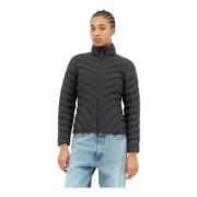 Matte Finish Kort Donsjack Moncler , Black , Dames