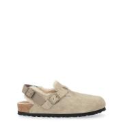 Shearling Taupe Stijlvolle Winterlaarzen Birkenstock , Beige , Dames