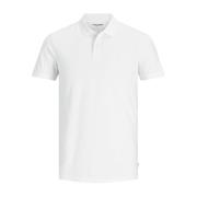 Basis Polo Shirt Lente/Zomer Collectie Jack & Jones , White , Heren