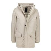 Beige Winterjas Airforce , Beige , Heren