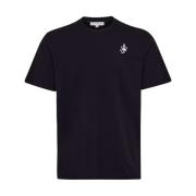 Zwart Crew Neck T-shirts en Polos JW Anderson , Black , Heren