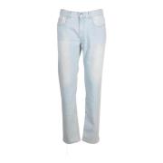 Denim Blauwe Jeans voor Heren Bikkembergs , Blue , Heren