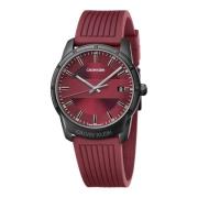 Stijlvol Quartzhorloge met Unieke Charme Calvin Klein , Red , Dames