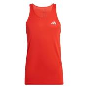 Own The Run Tank Top Adidas , Red , Heren