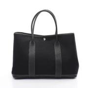 Pre-owned Canvas totes Hermès Vintage , Black , Dames