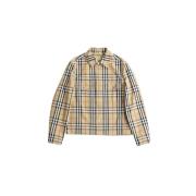 Klassieke Check Katoenen Jas Burberry , Multicolor , Heren